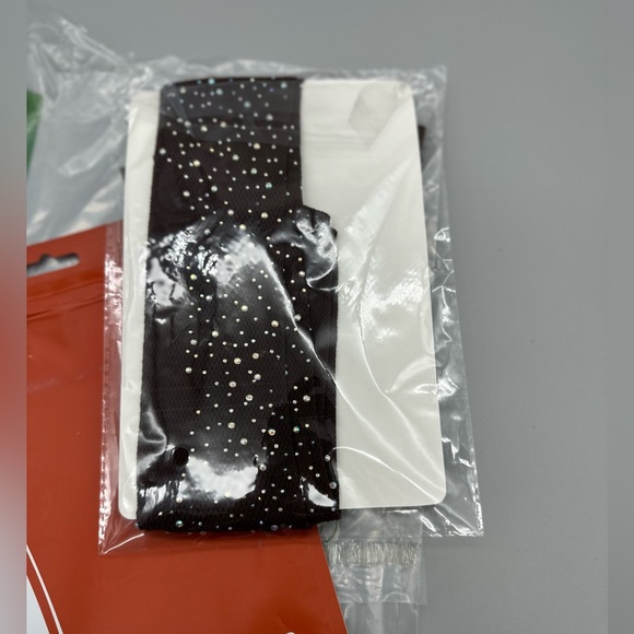 Fishnet Stockings for Women Sparkly Tights Rhinestone Fishnet Tights XL - Picture 3 of 5